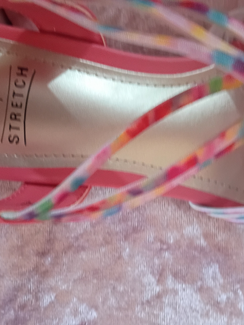 Women’s Pink Multicolor Strappy Wedge Sandals Size 8M New In Box - Picture 10 of 11